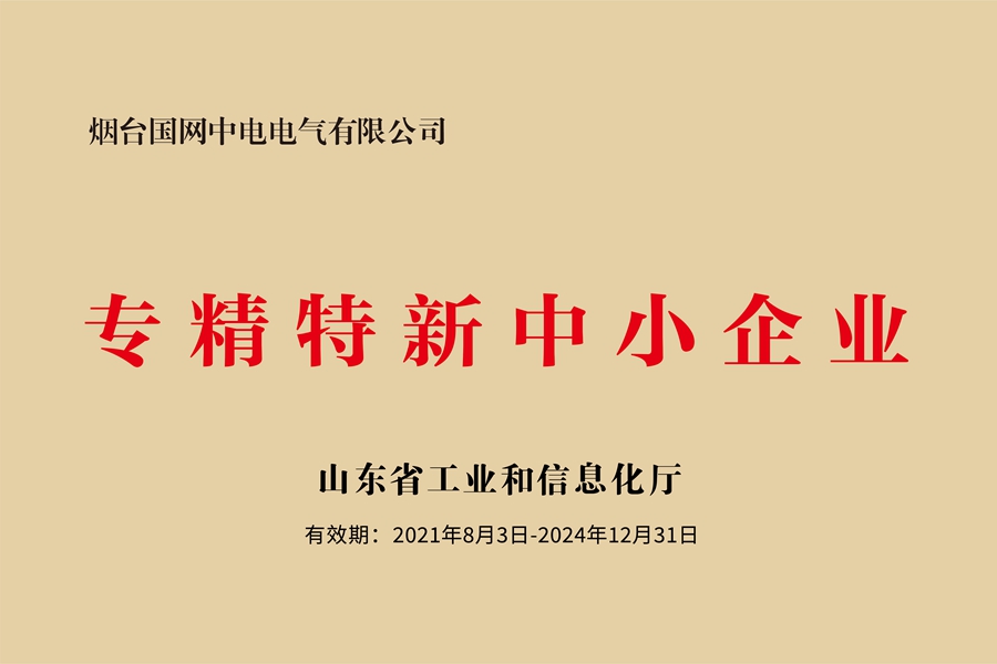 国网中电公司：山东省专精特新中小企业